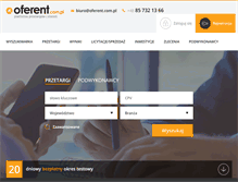 Tablet Screenshot of oferent.com.pl